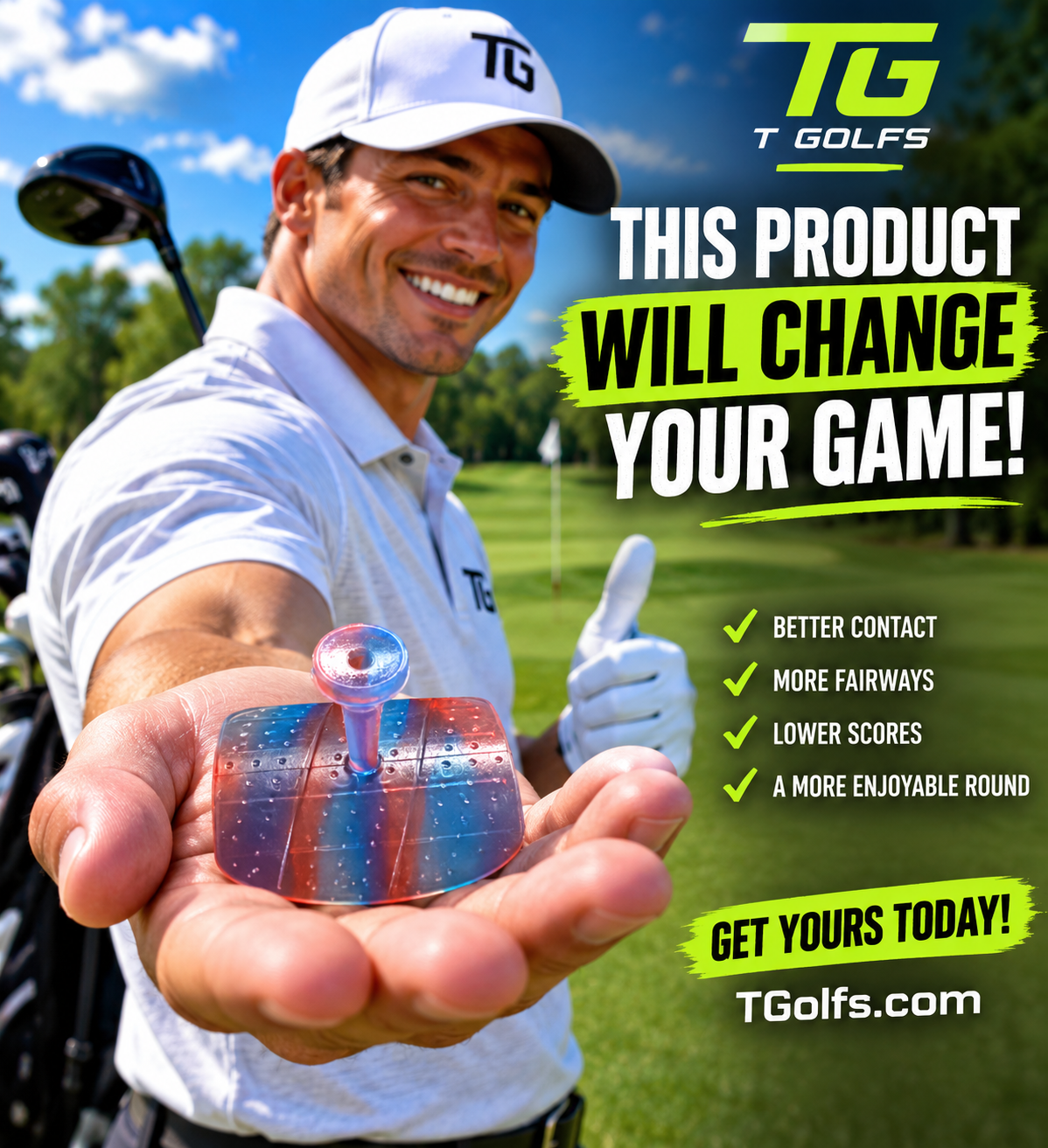 T-Grip Puts the club in the finger tips for all ages and abilities.