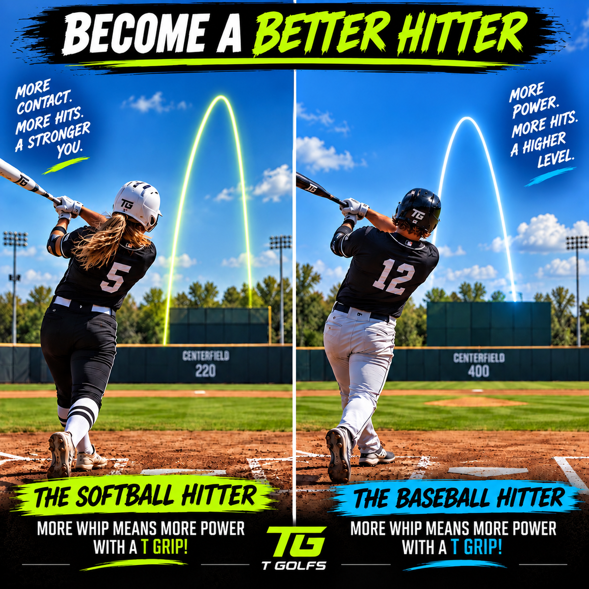 T-Grip Puts the bat in the proper position for batters of all ages and abilities. This is a single T-Grip and bag. For Baseball/softball players