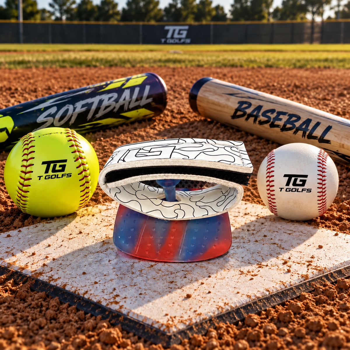T-Grip Puts the bat in the proper position for batters of all ages and abilities. This is a single T-Grip and bag. For Baseball/softball players