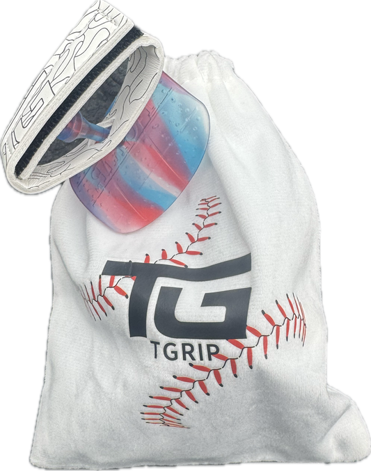 T-Grip Puts the bat in the proper position for batters of all ages and abilities. This is a single T-Grip and bag. For Baseball/softball players