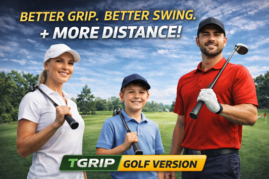 T-Grip Puts the club in the finger tips for all ages and abilities.